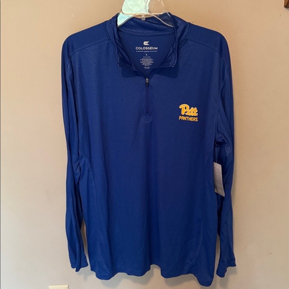 Colosseum Royal Blue Pitt Panthers Long Sleeve. 100% polyester. Machine wash - Picture 2 of 3